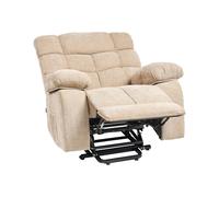 Fauteuil de Relaxation Moderne en Tissu Inclinable avec Repose-Pieds Electrique