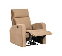 Fauteuil de Relaxation Moderne Inclinable Électrique Marron Clair Verdal