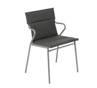 Fauteuil De Repas Matelassé - Ancône - Hedona - Gris Onyx - Lafuma Mobilier