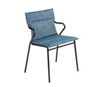 Fauteuil De Repas Matelassé - Ancône - Tundra - Bleu Cobalt - Lafuma Mobilier