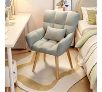 Fauteuil de Salon Confortable,Fauteuil de Détente Scandinave avec Dossier Haut,Chaise de Maquillage pour Coiffeuse,Fauteuil Rembourré en Tissu pour Chambre Salon Bureau C
