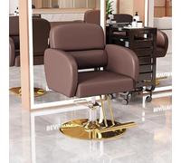 Fauteuil De Salon De Coiffure Moderne Doté D'une Base Galvanisée Pivotante À 360°, D'un Siège Spacieux Et D'une Pompe Hydraulique Robuste ; Pour Les Coiffeurs Avec Un Maximum,Jj
