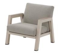 Fauteuil de salon de jardin ""Axiome"" argile aluminium et texaline et polyester - Hespéride
