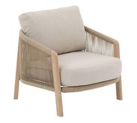 Fauteuil de salon de jardin Nelora beige - Hespéride