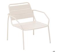 Fauteuil de salon de jardin ""Phuket"" argile en acier traité en epoxy - Hespéride