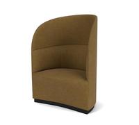 Fauteuil de Salon de Thé Audo à Dossier Haut Doré/bouclé Audo