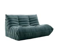 Fauteuil de salon en daim doux, confortable pour le salon et la chambre à coucher, canapé d'angle à double siège, compression complète en éponge pour une utilisation relaxante au sol