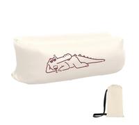 Fauteuil de salon gonflable, étanche, portable, ergonomique, avec coussin de nuque carré, pour barbecues et fêtes à la piscine