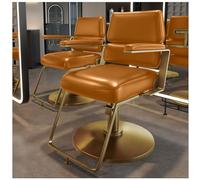 Fauteuil de salon hydraulique pivotant à 360°, assise épaisse et repose-pieds pour une coiffure confortable dans les salons et les spas