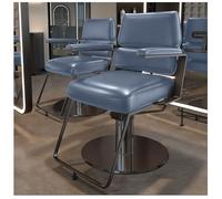 Fauteuil de salon hydraulique pivotant à 360°, assise épaisse et repose-pieds pour une coiffure confortable dans les salons et les spas