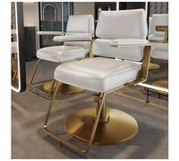 Fauteuil de salon hydraulique pivotant à 360°, assise épaisse et repose-pieds pour une coiffure confortable dans les salons et les spas