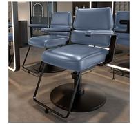 Fauteuil de salon hydraulique pivotant à 360°, assise épaisse et repose-pieds pour une coiffure confortable dans les salons et les spas