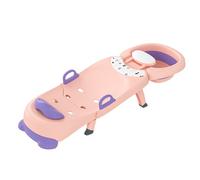 Fauteuil de salon pliable pour shampooing, shampooing paresseux, outils de shampooing confortables pour la maison, conception peu encombrante, convient aux garçons et aux filles(Rosa)