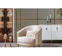Fauteuil de salon Rembourrage moderne Luxe Une place avec coussins Club Relax
