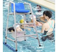 Fauteuil de sauvetage standard commercial avec siège confortable, idéal pour l'observation de la piscine et les tâches d'arbitre