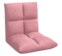 Fauteuil de sol (1 PLACE)- COCO - Chaise sol pliante - fonction lit - Velours - Rose - 55x61x57 cm &76knl76j