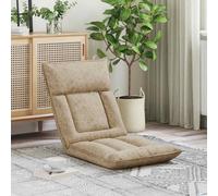 Fauteuil de sol ajustable Tissu Chaise réglable Sécurité maison Détente vidaXL v