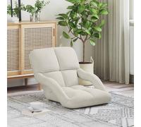 vidaXL Fauteuil de sol ajustable Chaise de lecture Velours relaxant intérieur