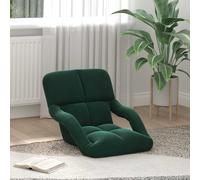 Fauteuil de sol ajustable Velours Fauteuil relaxant Chaise de lecture vidaXL vid