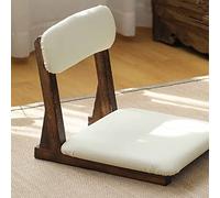 Fauteuil de Sol de Style Japonais, Dossier et Assise en Bois Massif, canapé Relax, Petit Fauteuil Japonais en Bois pour Jouer, Lire ou Regarder la télévision