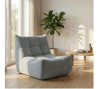 Fauteuil de sol en tissu - Tissu chenille doux et durable - Mousse à mémoire de forme haute densité