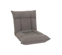Mendler Fauteuil de sol HWC-N44 – piètement stable, velours gris foncé