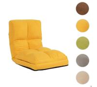 Fauteuil de sol MCW-N45 velours jaune