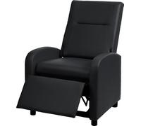 Fauteuil Tv Hwc-H18, Fauteuil Inclinable, Cuir Synthétique Pliable 99x70x75cm Noir Multicolore