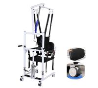 Fauteuil de Transfert élévateur pour Patients à Domicile, Fauteuil de Soins Infirmiers Portable et réglable pour Personnes âgées, Aide à la Marche silencieuses