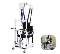 Fauteuil de Transfert élévateur pour Patients, Fauteuil d'infirmière Portable et réglable pour Personnes âgées handicapées, Aide à la Marche avec Roues silencieuses jusqu'à 330 LB