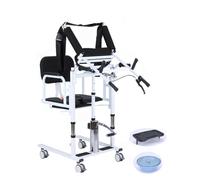 Fauteuil de Transfert lève-Personne, Fauteuil de Douche Multifonctionnel et Portable, Dispositif d'aide au Transfert pour Personnes âgées handicapées avec Chaise percée