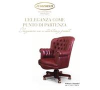 Fauteuil de travail pivotant Fauteuil de bureau pivotant Chesterfield Rouge Luxe