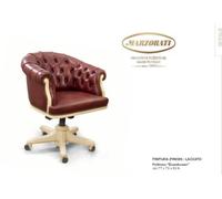 Fauteuil de travail pivotant Fauteuil de bureau pivotant Chesterfield Rouge Luxe