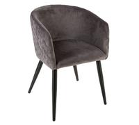 Fauteuil déco Marlo Atmosphera - Gris foncé