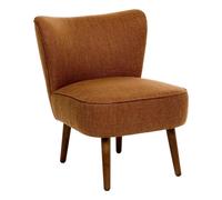 Atmosphera Fauteuil Aera en tissu ambré L69 x l57 x H72,5 cm