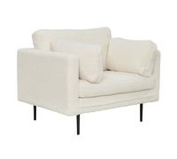 Fauteuil Design Bouclette "Boom" 110cm Blanc