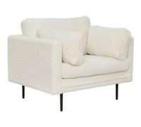 Fauteuil Design Bouclette "Boom" 110cm Blanc Blanc G