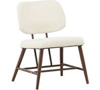 Fauteuil Design Bouclette "Midland" 84cm Blanc