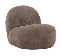Fauteuil Design Bouclette "Ohama" 87cm Marron