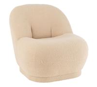 Generique Fauteuil Teddy - Design bouclette 88 cm Beige