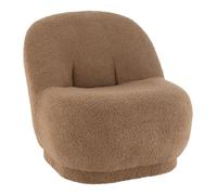 Fauteuil Design Bouclette ""Teddy"" 88cm Marron
