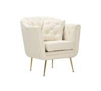 Fauteuil Design "Budapest" 88cm Crème