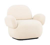 Fauteuil Design Chenille "Sevilla" 105cm Beige