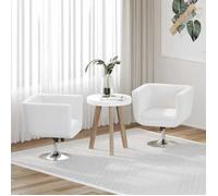 Fauteuil Design Club Blanc x2 160439