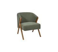 Fauteuil Design Côtelé "Jules" 72cm Vert
