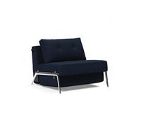 Fauteuil design CUBED 02 ALU convertible 200*90cm tissu Mixed Dance Blue
