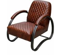Fauteuil design Cuir véritable Vintage Fauteuil design en cuir