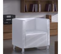 Fauteuil Design de Cube Cuir Synthétique Noir Chaise Sofa Salon Maison vidaXL