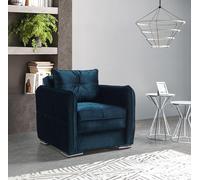 Fauteuil design de luxe Relax Textile Bleu Couleur Fauteuil Club Lounge Moderne