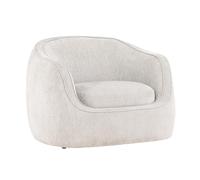 Fauteuil Design "Elio" 108cm Gris Clair